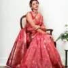 Banarasi Tissue Silk Saree - Red