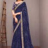 Bandhani Print Georgette Saree - Blue